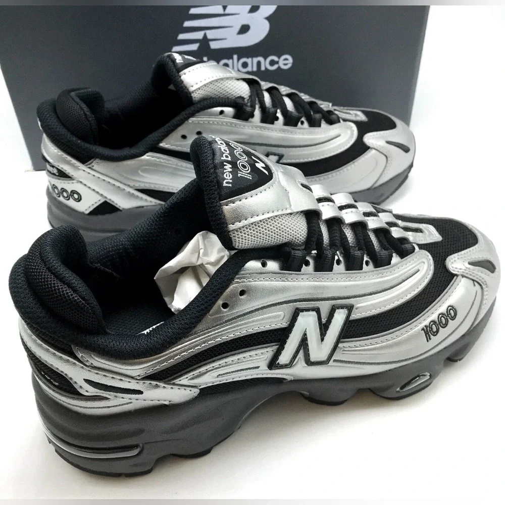 New Balance 1000 🔥 NB Black Silver Metallic Gray M1000EGR U052036 8 10 11.5 NEW - Picture 3 of 10